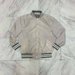ELEVENTY Platinum Mixed Media Waterproof Bomber Jacket, Size S